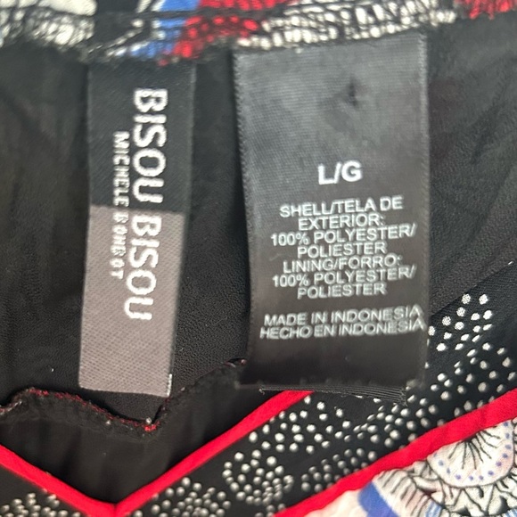 Bisou Bisou Mini Babydoll Dress Y2k Floral Sheer Garden Girl Festival Size Large - Picture 13 of 14